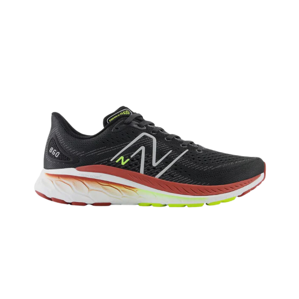 New Balance 860 v13 M 2E Black Red The Frontrunner Timaru