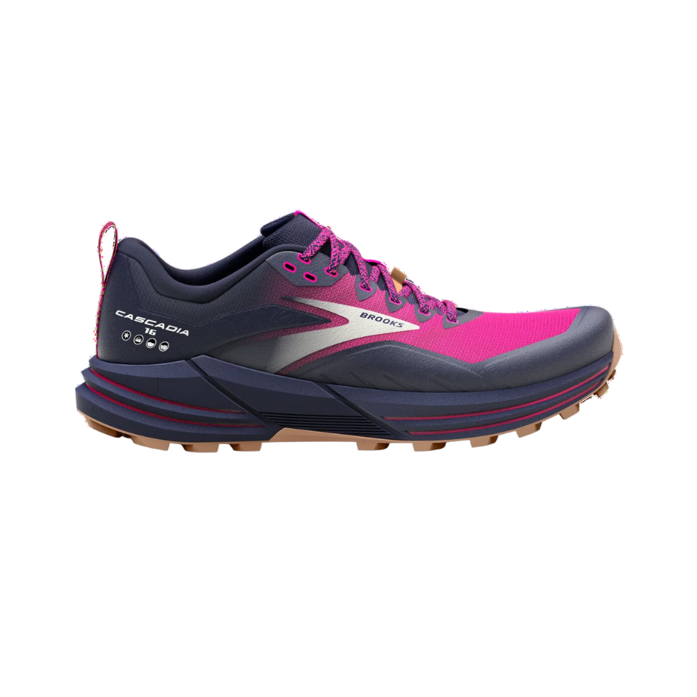 Brooks Cascadia 16 W Peacoat/Pink/Biscuit – The Frontrunner Timaru