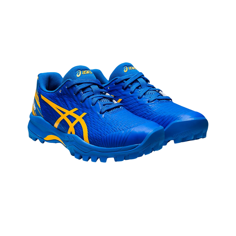 Asics Gel Field Speed GS Electric Blue Sunflower The Frontrunner