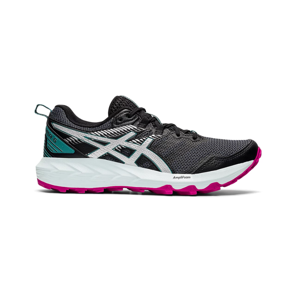 ASICS Women's Gel-Sonoma 6 Running Shoes, Black/Deep Sea Teal, 6