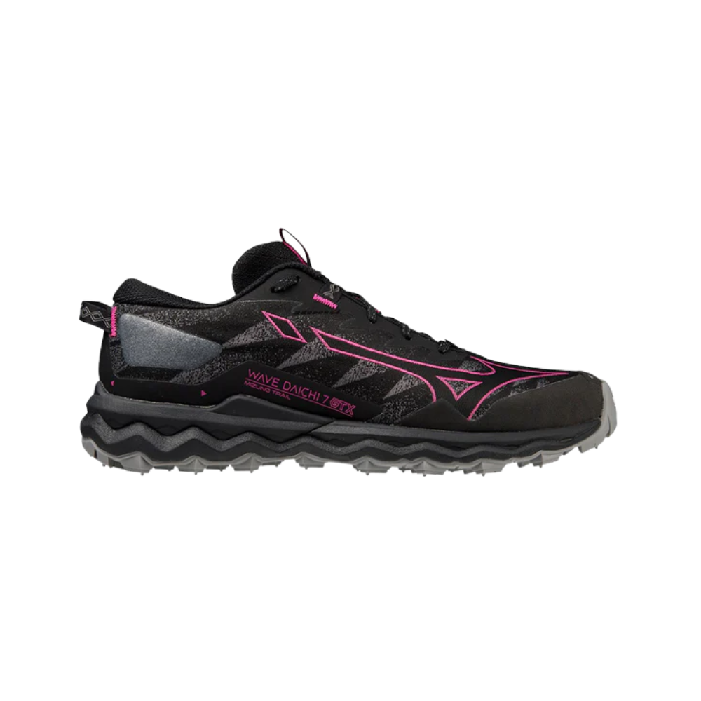 Mizuno Wave Daichi 7 W GTX Black Fuchsia Fedora Quiet Shade The Frontrunner Timaru